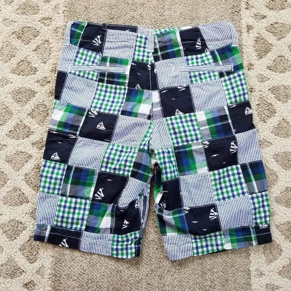 Gymboree Plaid Patch Prep Shorts